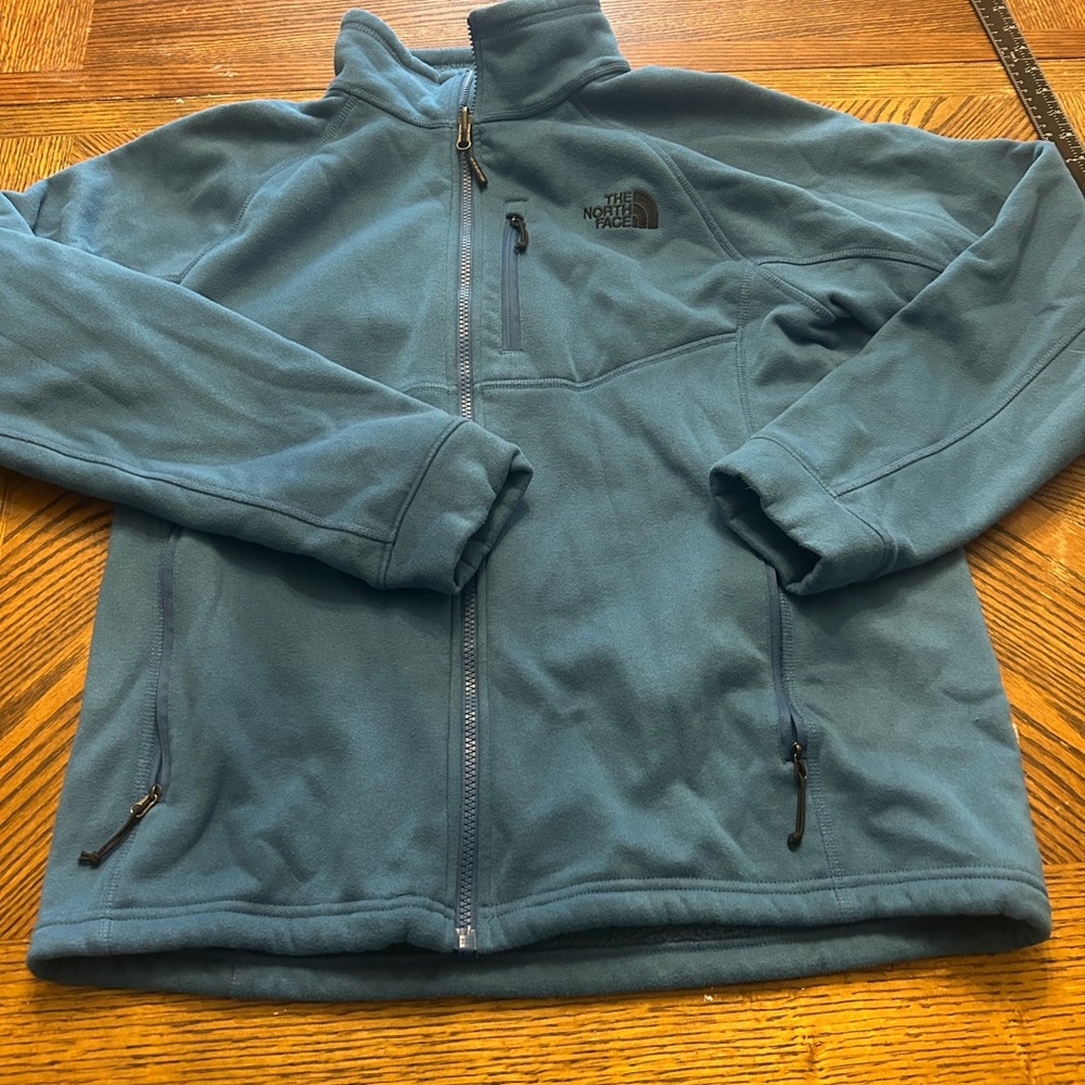 The North Face Mens Full Zip Sherpa Lined Jacket Blue Size M